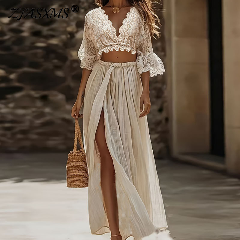 Women'S Formal Wear Suits - Damski dwuczęściowy zestaw w stylu boho