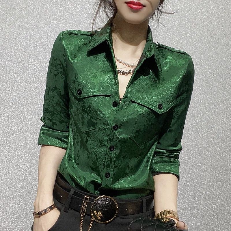 Women Formal Office Wear Tops - Bluzki damskie wiosenna i jesienna bluzka