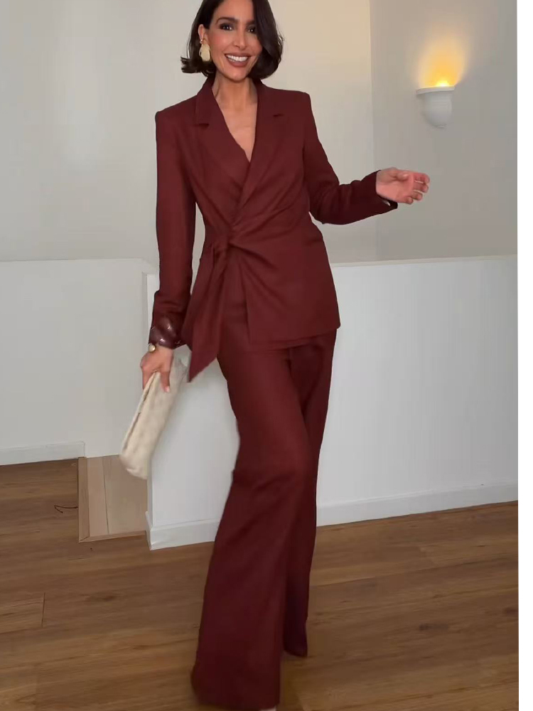 Women'S Formal Wear Suits - Elegancki damski garnitur biurowy: marynarka, spodnie,