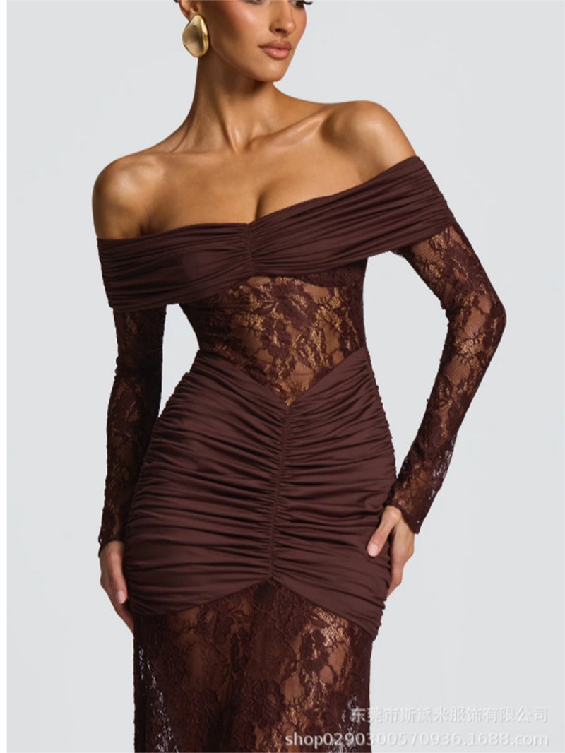 Women'S Holiday Formal Wear - Seksowna Koronkowa Sukienka na Bal Maturalny