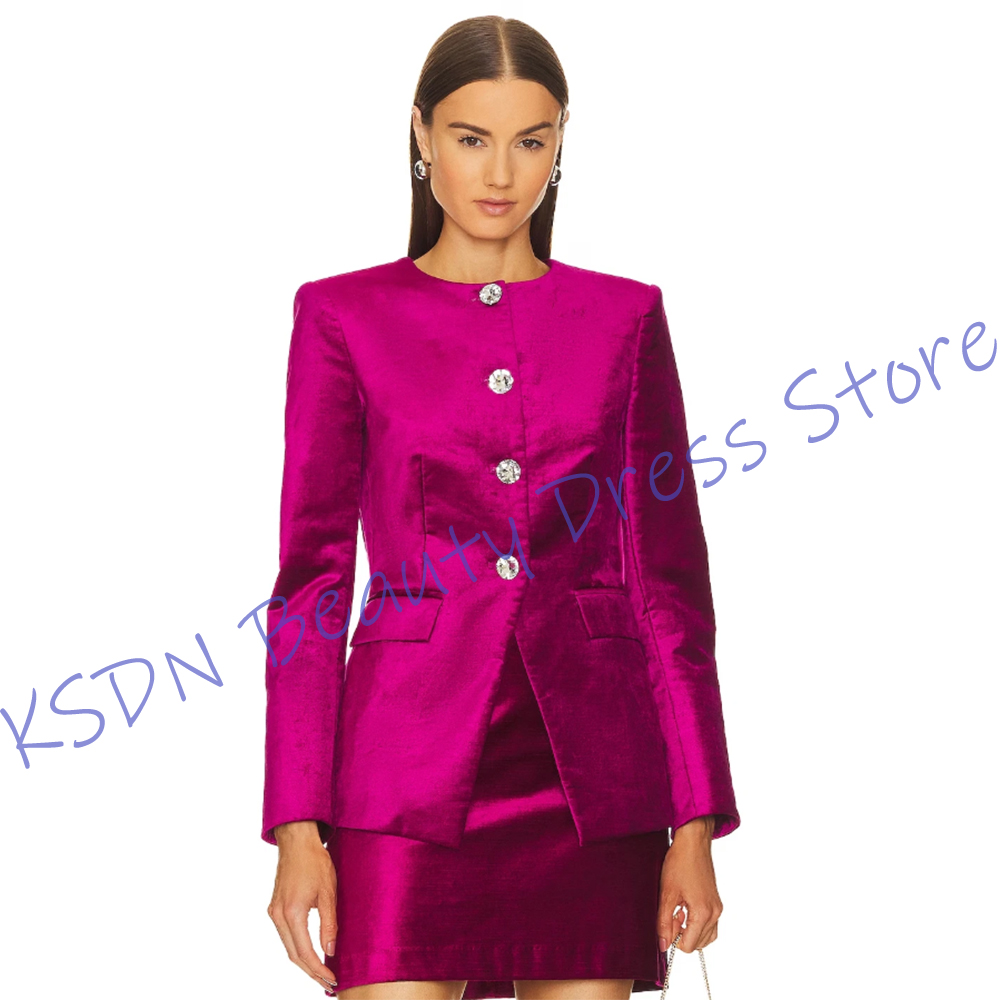 Women Formal Wear Shirts - Elegancki damski garnitur dwuczęściowy (marynarka +