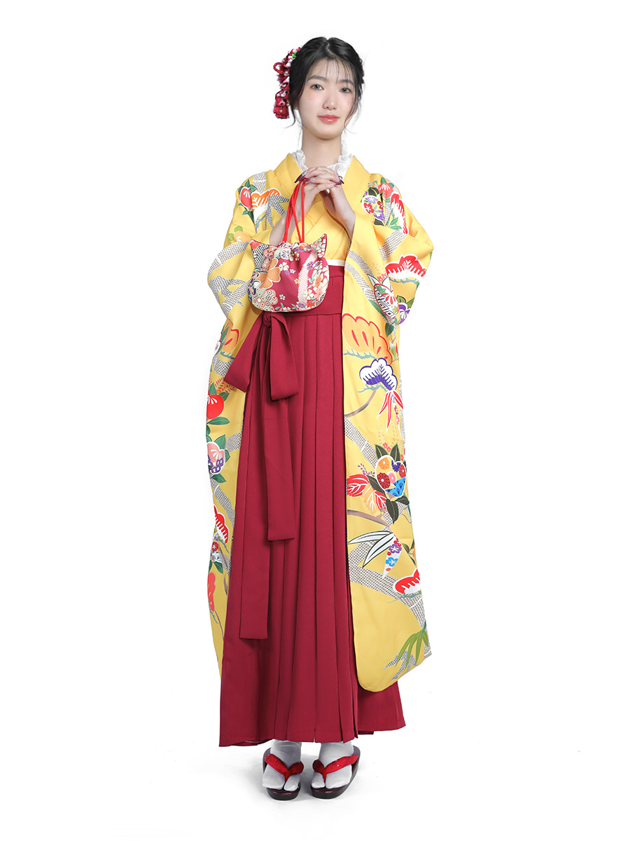 Women Formal Wear For Graduation - Damski japoński zestaw kimono w stylu