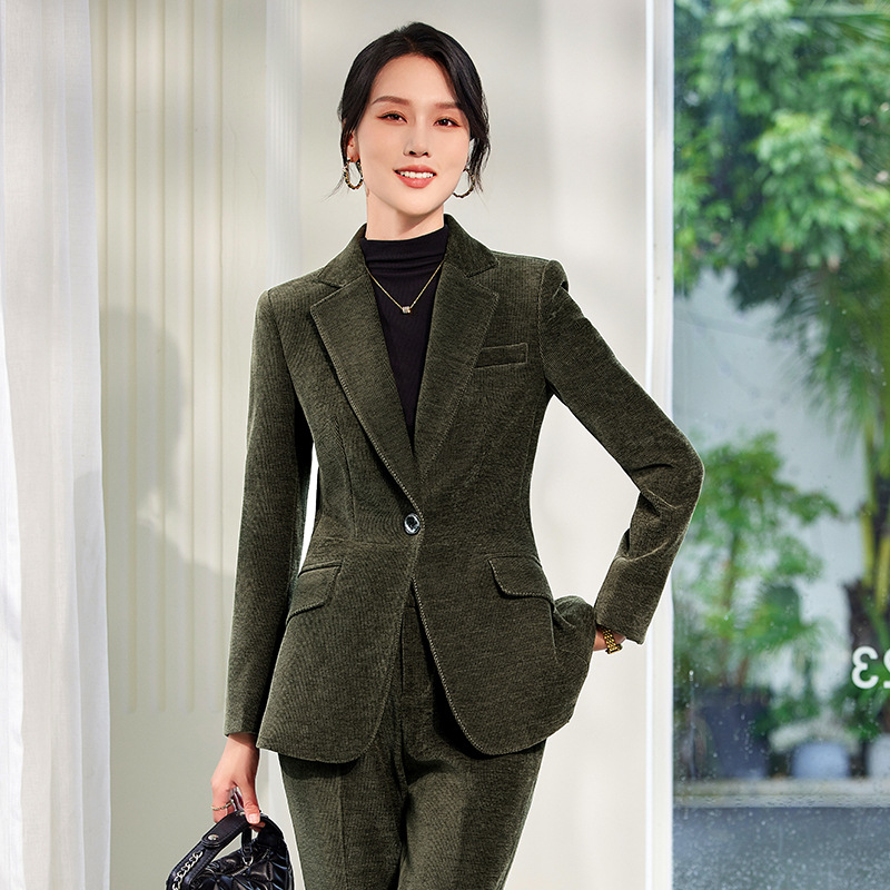 2024 Jesienny nowy sztruksowy  – Women Formal Wear Shirts recenzja i cena