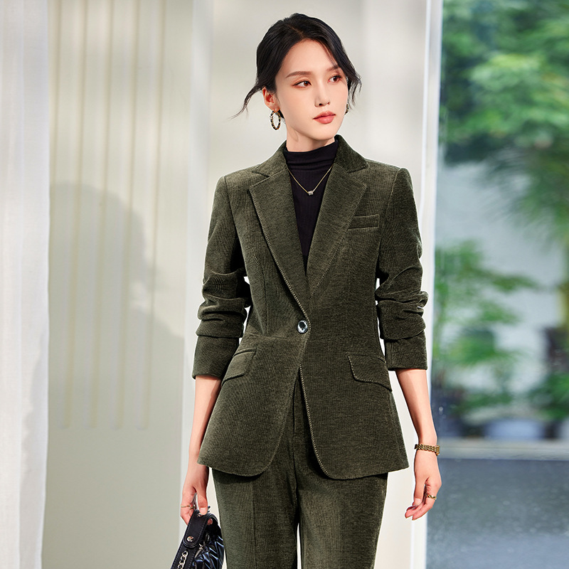 2024 Jesienny nowy sztruksowy  – Women Formal Wear Shirts recenzja i cena