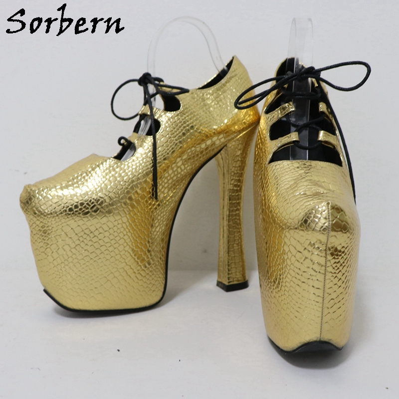 Sorbern Złote Krokodylki 20Cm  – Pump Heel Block recenzja i cena