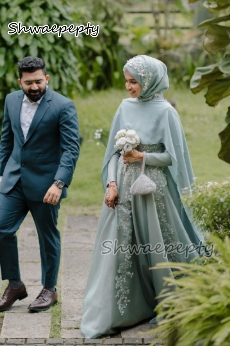 Elegancka muzułmańska suknia w – Women Formal Wear Hijab recenzja i cena
