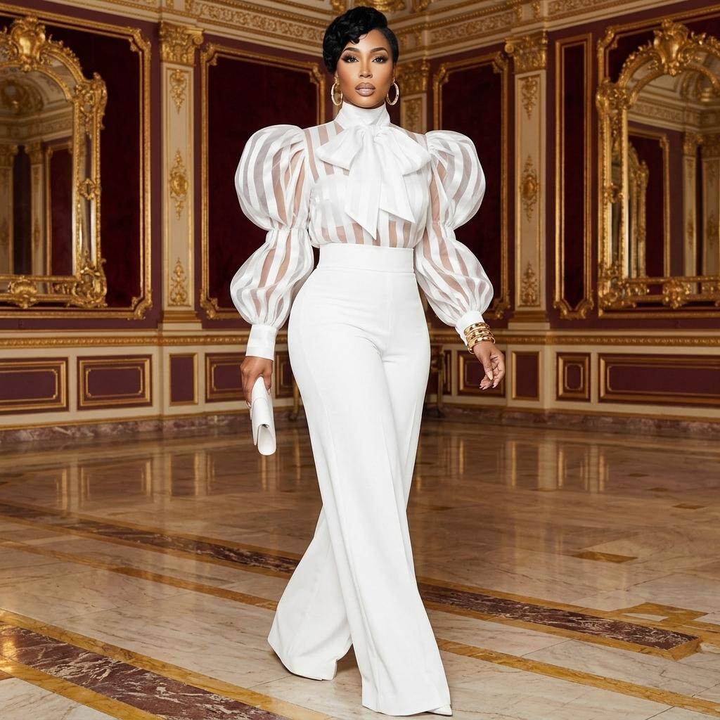 Damski komplet: bluzka z wysok – Women'S Formal Wear Suits recenzja i cena