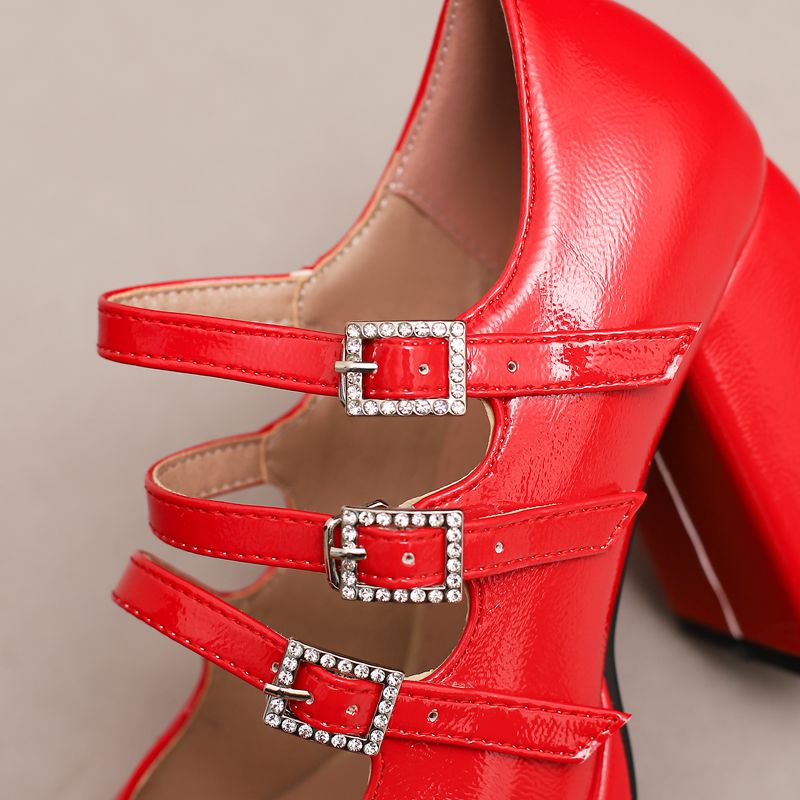 Szpilki damskie marki SIMLOVEY – Pump Heel Block recenzja i cena