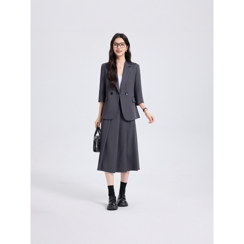 Granatowy damski komplet garni – Women Formal Wear Shirts recenzja i cena