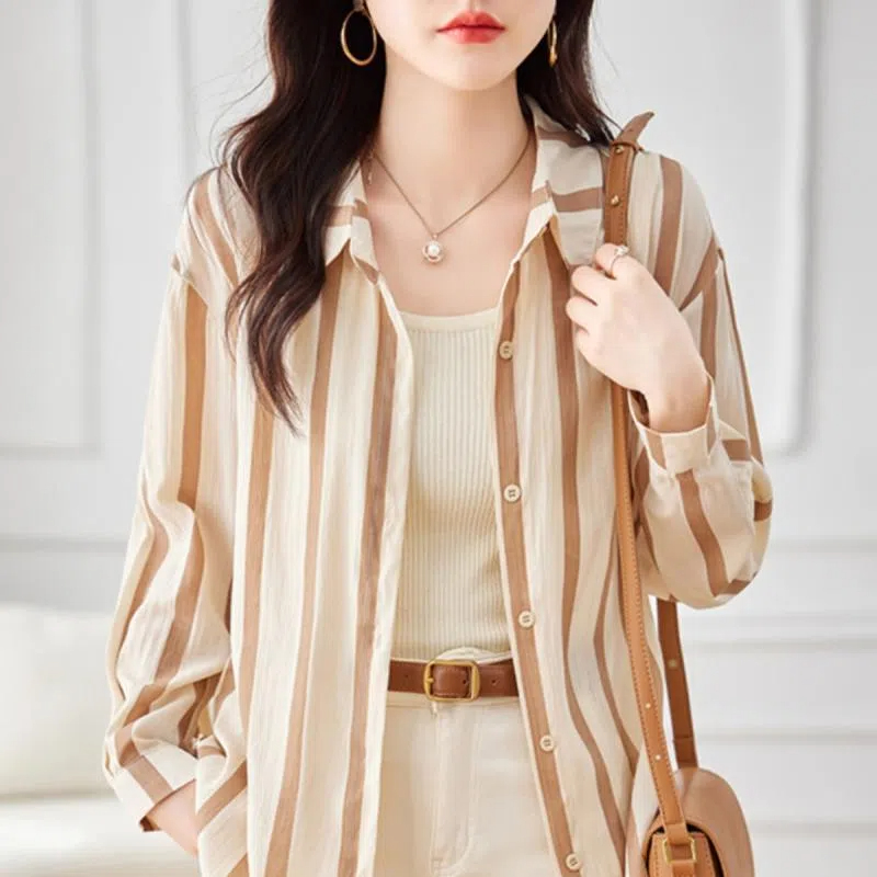 Morelowa koszula z długim ręka – Women Formal Wear Shirts recenzja i cena
