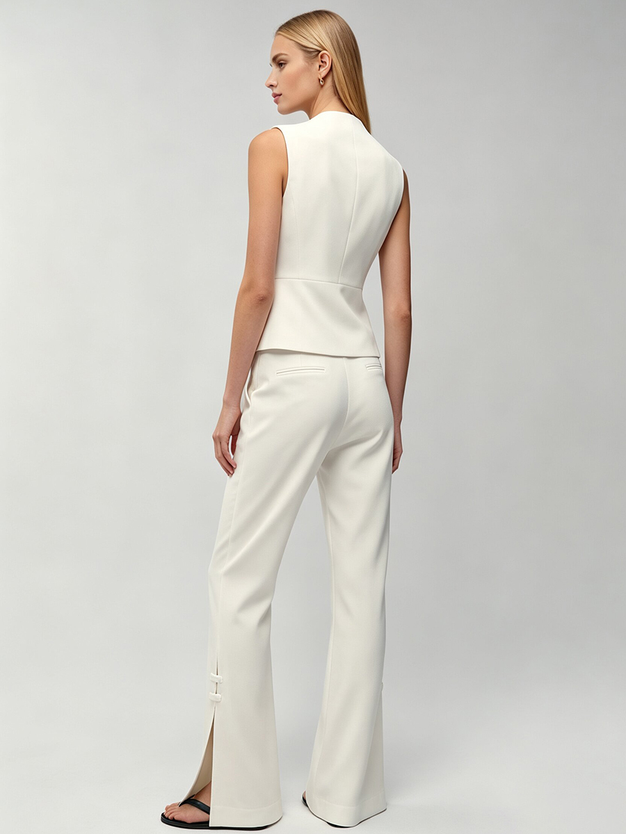 Damski biały komplet: eleganck – Women'S Formal Wear Suits recenzja i cena