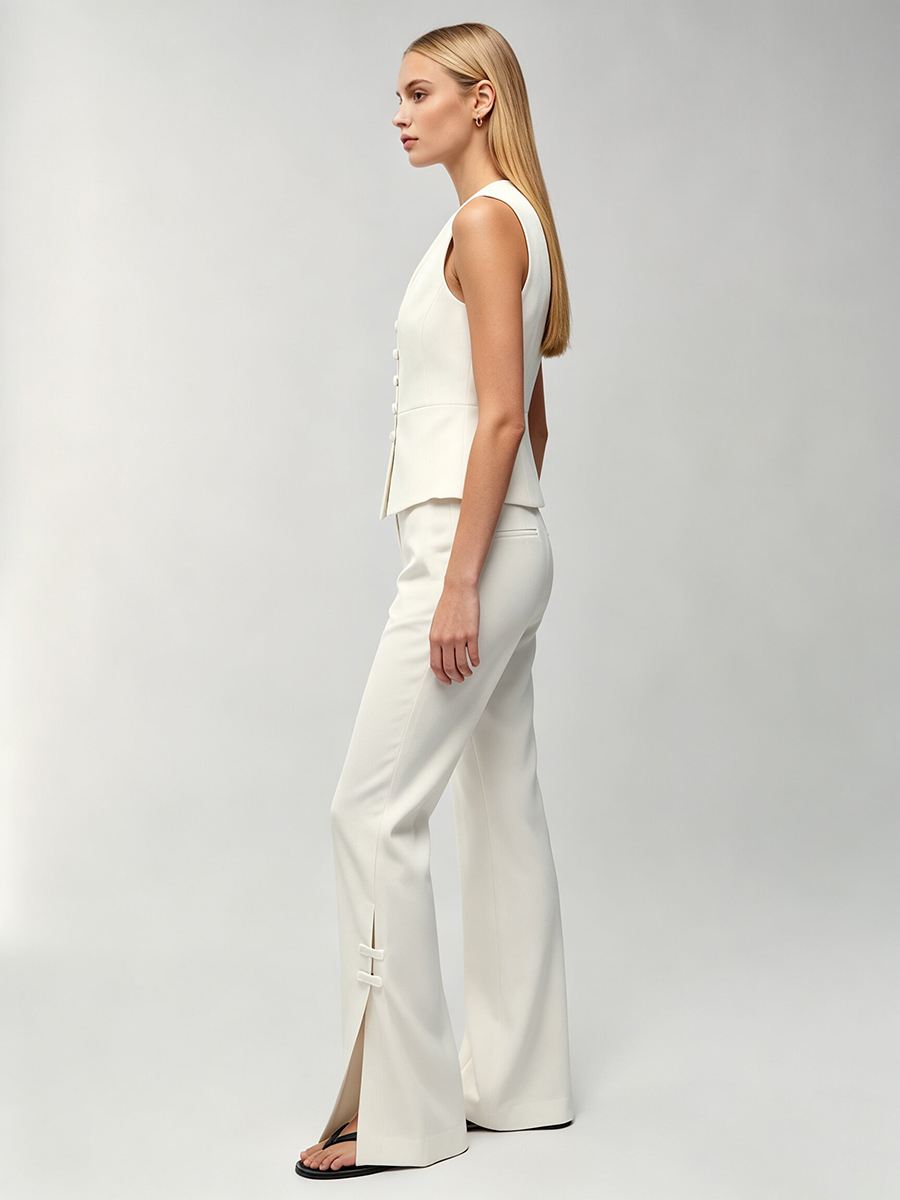 Damski biały komplet: eleganck – Women'S Formal Wear Suits recenzja i cena