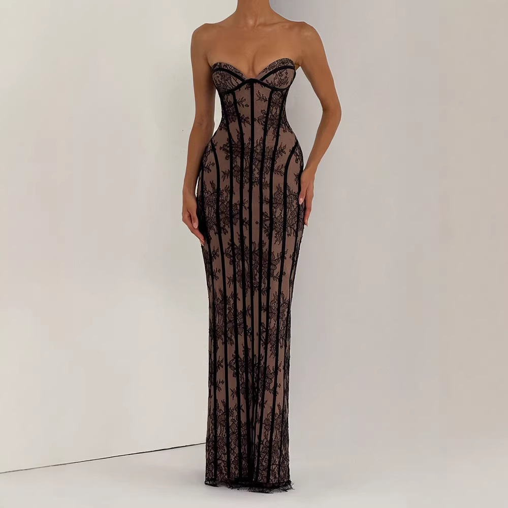Sukienka maxi bez ramiączek, o – Formal Wear Women Us recenzja i cena