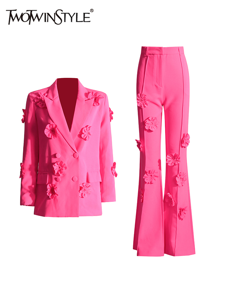 TWOTWINSTYLE Spliced Appliques – Women'S Formal Wear Suits recenzja i cena