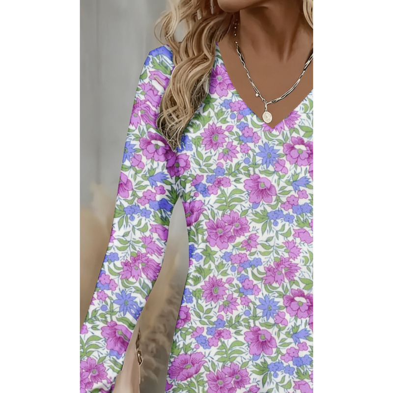 Elegancka damska bluzka z deko – Women Formal Office Wear Tops recenzja i cena
